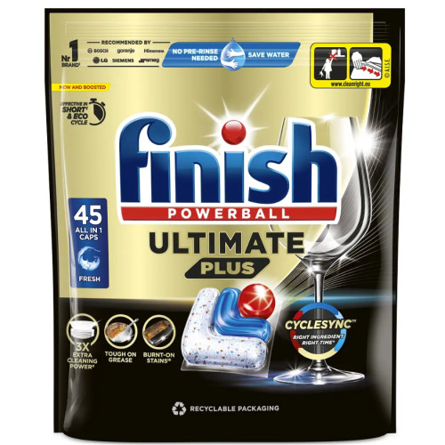 Капсули для посудомийних машин Finish Ultimate Plus All in 1, 45 шт